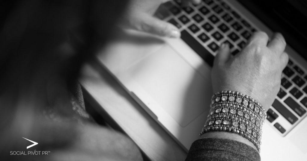 Typing Fast | Donna Cravotta | CEO Social Pivot PR